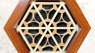 限定 FU-RINKAZAN ヘキサコースター 牡丹 縞黒檀 ボコーテ 限定 FU